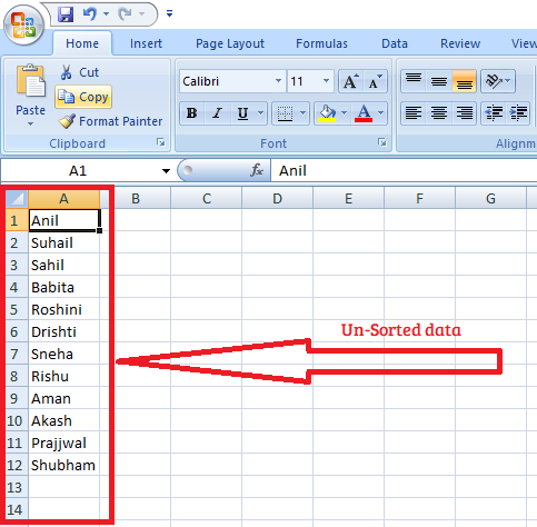 tech-terms-bittutech-class-8th-ms-excel-sorting-the-data